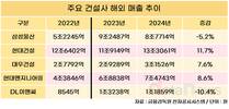 현대건설, 2024년 해외서 달렸다…매출 규모, 증가폭 돋보여