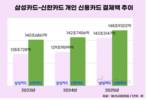 삼성카드, 신용판매액 크게 늘렸지만 신한카드엔 역부족
