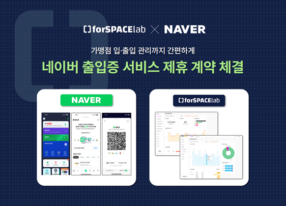  포스페이스랩, ‘네이버 출입증 서비스’로 무인 프랜차이즈 매장 운영 효율 높여