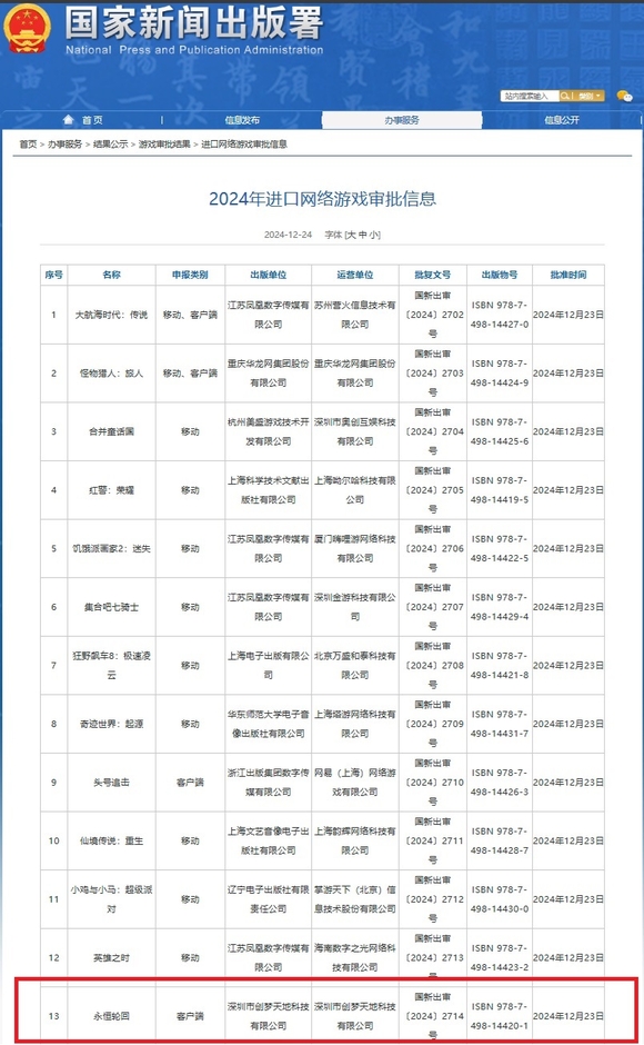 넵튠, PC게임 이터널 리턴 중국 판호 획득