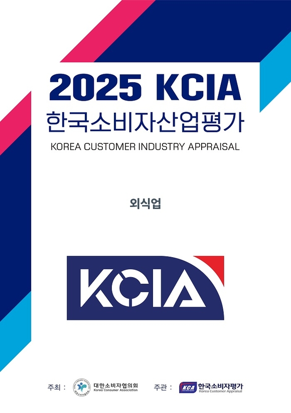 2025 KCIA 한국소비자산업평가 ‘외식업’ 대구, 대전 지역 결과 발표 