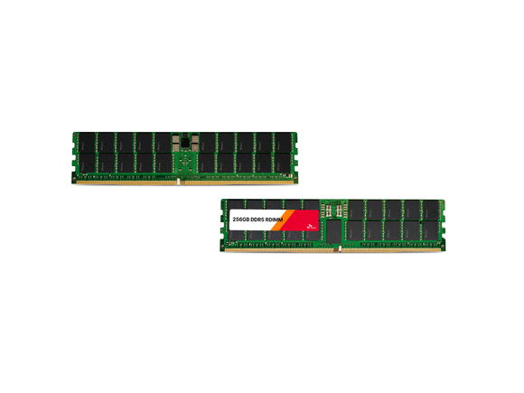 ▲SK하이닉스 1b 32Gb 기반 256GB DDR5 RDIMM / 사진=SK하이닉스 SK하이닉스, 업계 최초 인텔 최신 서버 플랫폼 호환성 인증 획득