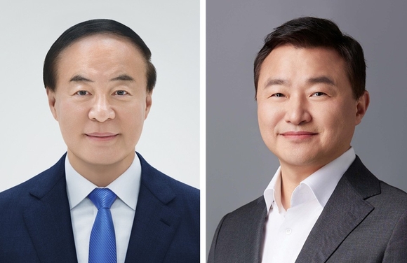 ▲전영현 삼성전자 대표이사 부회장(DS부문장, 왼쪽)과 노태문 삼성전자 대표이사 사장(DX부문장) / 사진=삼성전자 삼성전자 전영현·노태문 대표, 2026년 신년사 발표