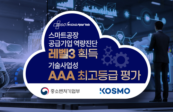 미소정보기술, 스마트공장 공급기업 역량진단 ‘레벨3’ 획득