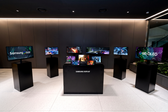 ▲삼성디스플레이 게이밍 최적화 OLED·QD-OLED 제품 / 사진=삼성디스플레이 삼D, 대만 컴퓨텍스 2026 참가…게이밍 OLED 16종 공개