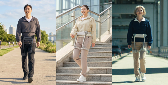 ▲코웨이 보행보조 웨어러블 로봇 / 사진=코웨이 코웨이, 보행보조 웨어러블 로봇 출시… 렌탈 서비스 시작